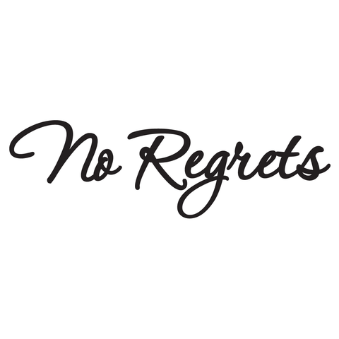 No Regrets JDM Decal Vinyl Sticker