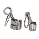 Chrome Engine Piston Key Chain